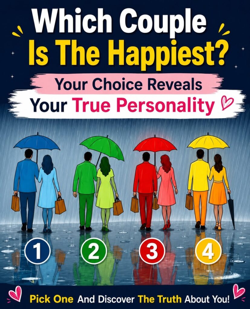Which couple is the happiest? The one you choose reveals your true personality