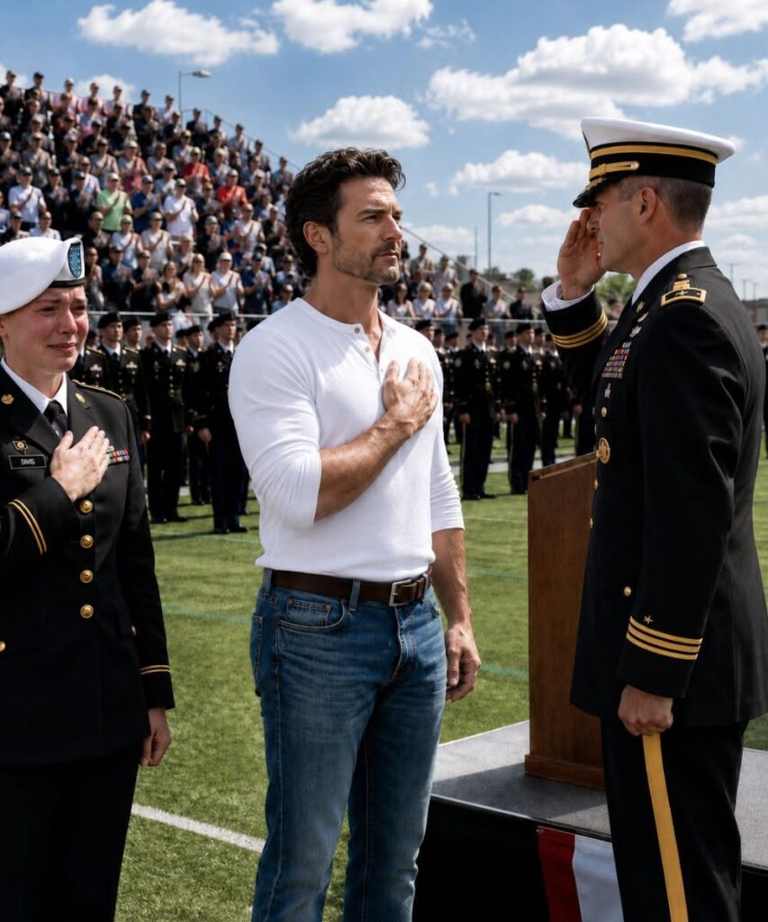 I drove eighteen hours in an old semi-truck to watch my daughter become an Army officer… but before the ceremony ended, a three-star general noticed the worn leather band on my wrist and went completely silent.