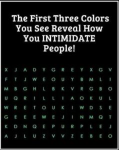 Color test: First color you see can say a lot about you