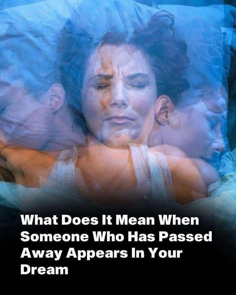 What does it symbolize when a person who passed away appears in your dream