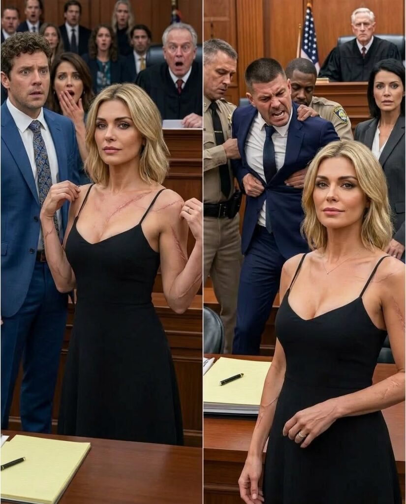 In the divorce courtroom, my husband stood beside his new lover and smirked. “The company, the house, the cars—they’re mine now. You’ll have nothing.” I stayed silent. Then I removed my coat, revealing the proof he never expected anyone to see. The courtroom went completely still. I looked at him and whispered, “This is no longer just a divorce. This is where the truth finally comes out.”