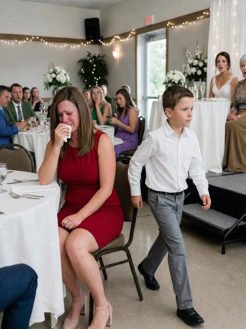 I sat frozen as the entire wedding reception burst into laughter. My brother’s bride had just called me a sad single mother, and my own mother added that I was like a clearance item with a torn tag.