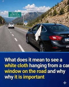 What a White Cloth on a Vehicle Can Really Mean