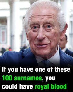 List: 100 surnames that could mean you have royal blood