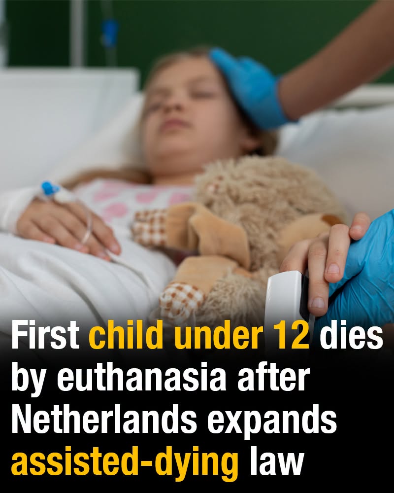 First child under 12 dies by euthanasia after Netherlands expands assisted-dying law