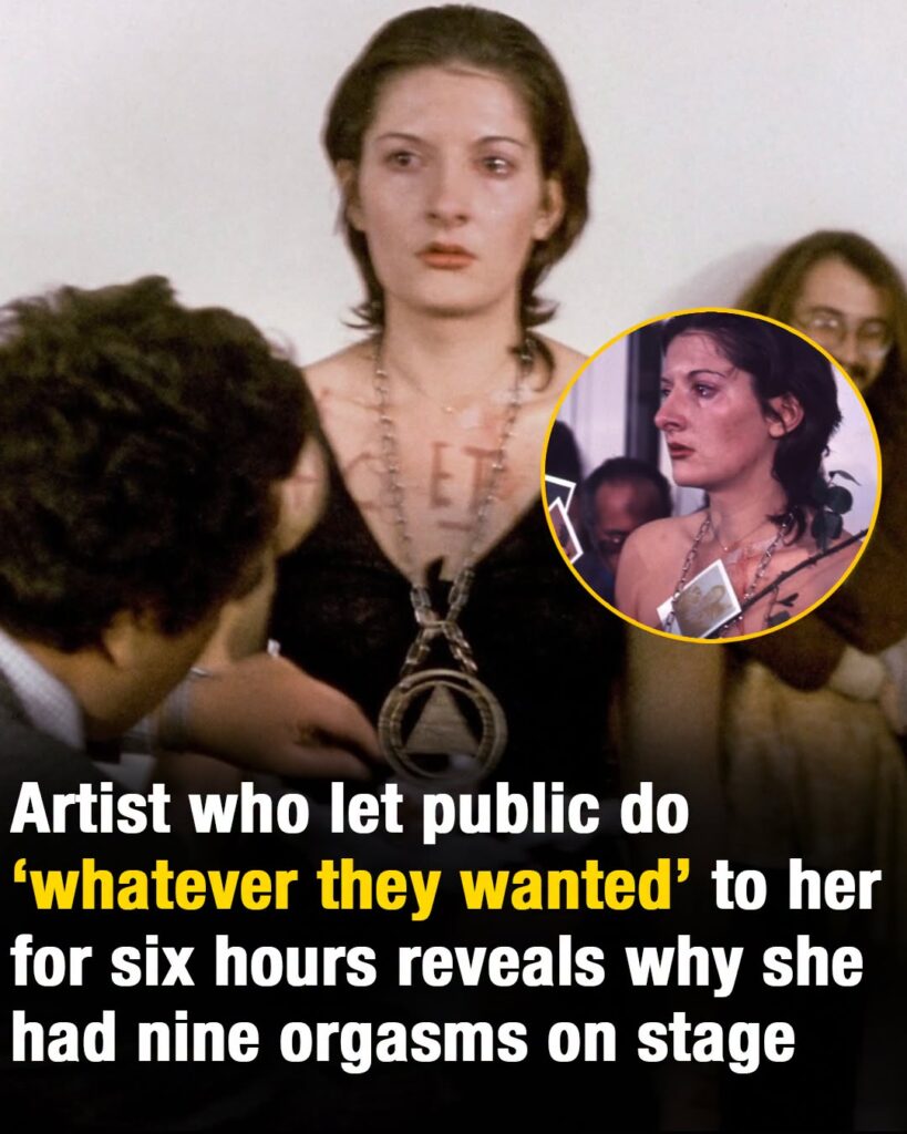 Artist who let public do ‘whatever they wanted’ to her for six hours reveals why she had nine orgasms on stage