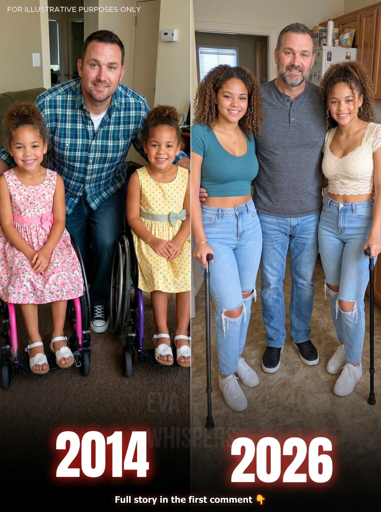 I Raised My Disabled Daughters Alone After Their Mother Walked Away—12 Years Later, on Father’s Day, They Revealed a Secret That Left Me in Tears