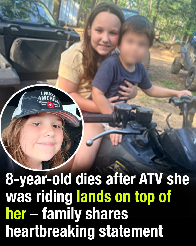8-year-old dies after ATV she was riding lands on top of her – family shares heartbreaking statement