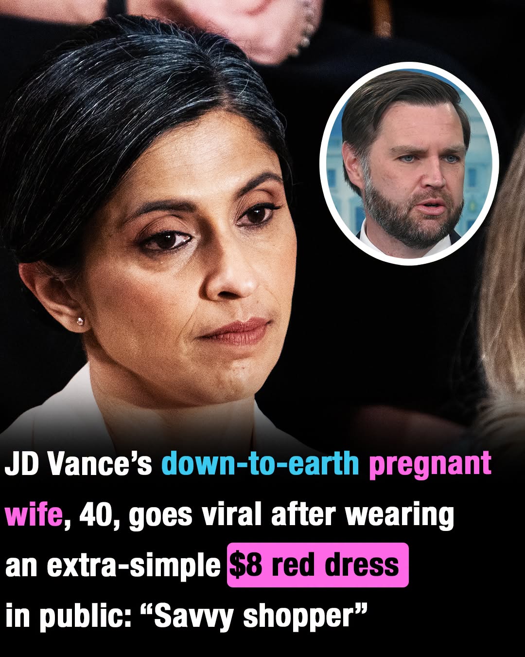 Usha Vance proves she’s a savvy shopper with budget-friendly maternity dress