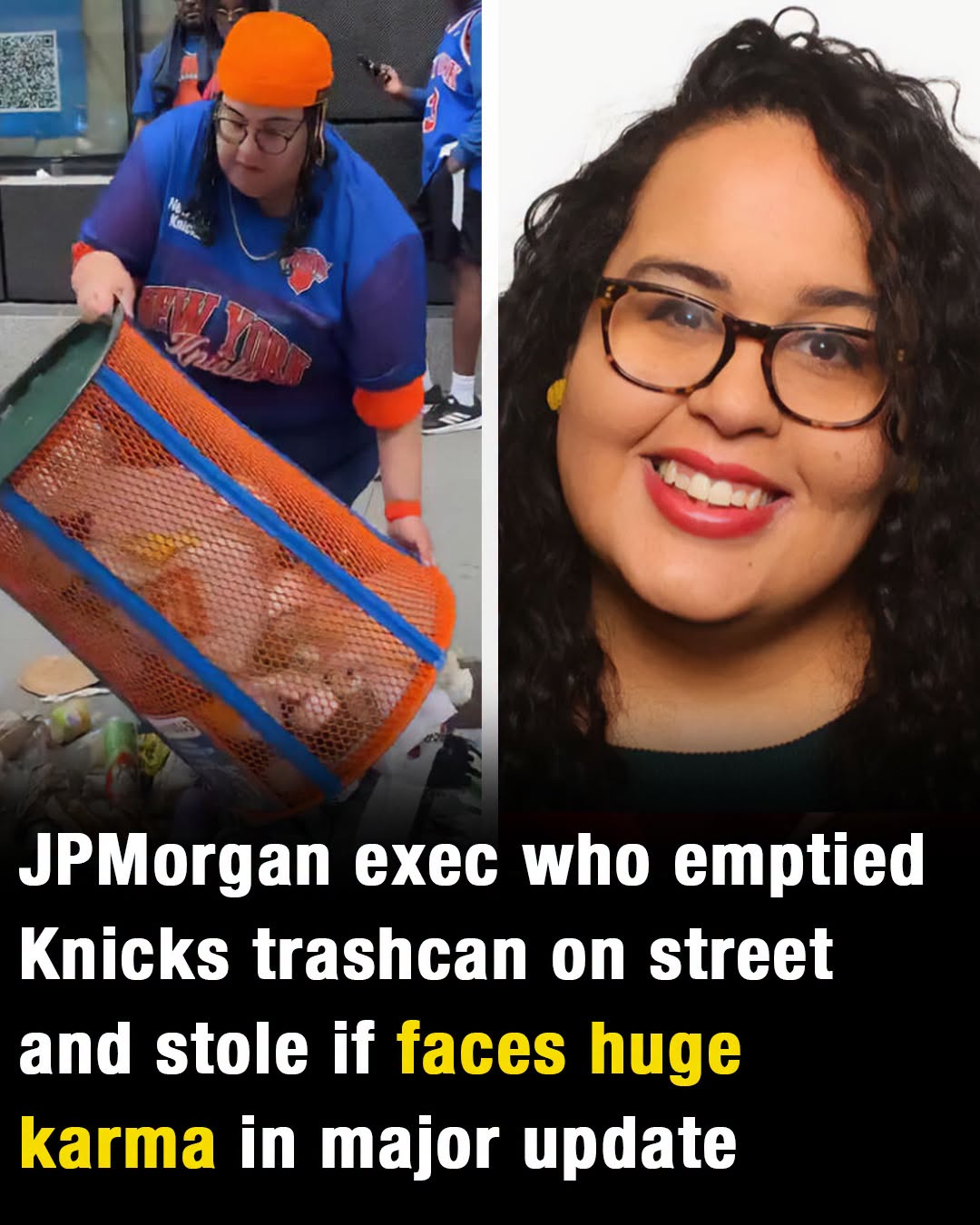 JPMorgan Exec who dumped and stole Knicks bin faces karma in major update