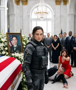 My husband locked me in a frozen cabin to steal my military life insurance, then held a $100,000 funeral over an empty casket. He forgot i was trained to survive—until i walked into my own memorial holding the padlock.