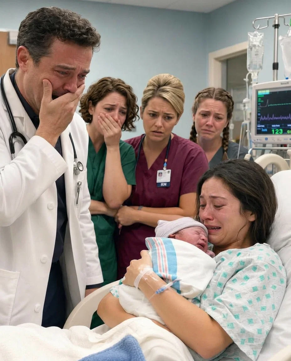 She walked into the hospital alone to give birth… and moments after her baby was born, the doctor looked at him and suddenly broke down in tears.