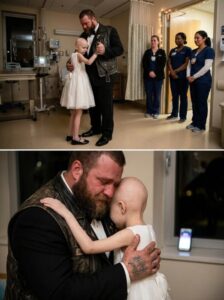 Part 2: A 280-Pound Biker Slow-Danced With His Bald Seven-Year-Old Daughter in a Hospital Room — Then the Song Revealed the Wedding She Would Never Reach