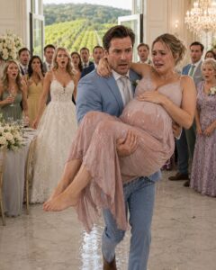 My water broke in the middle of my sister-in-law’s lavish vineyard wedding, soaking the marble floor beneath my feet.