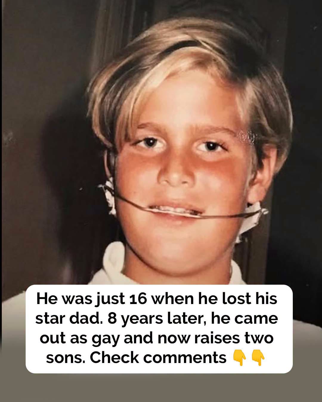 This boy lost his famous dad at 16 – now, he’s a proud gay man and father