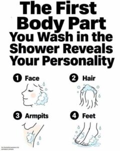 The Body Part You Wash First While Bathing Reveals Your Personality