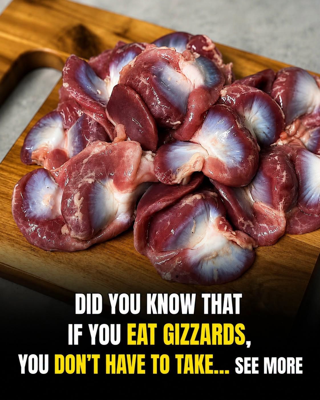 Did you know that if you eat chicken gizzards, you don’t need to take…