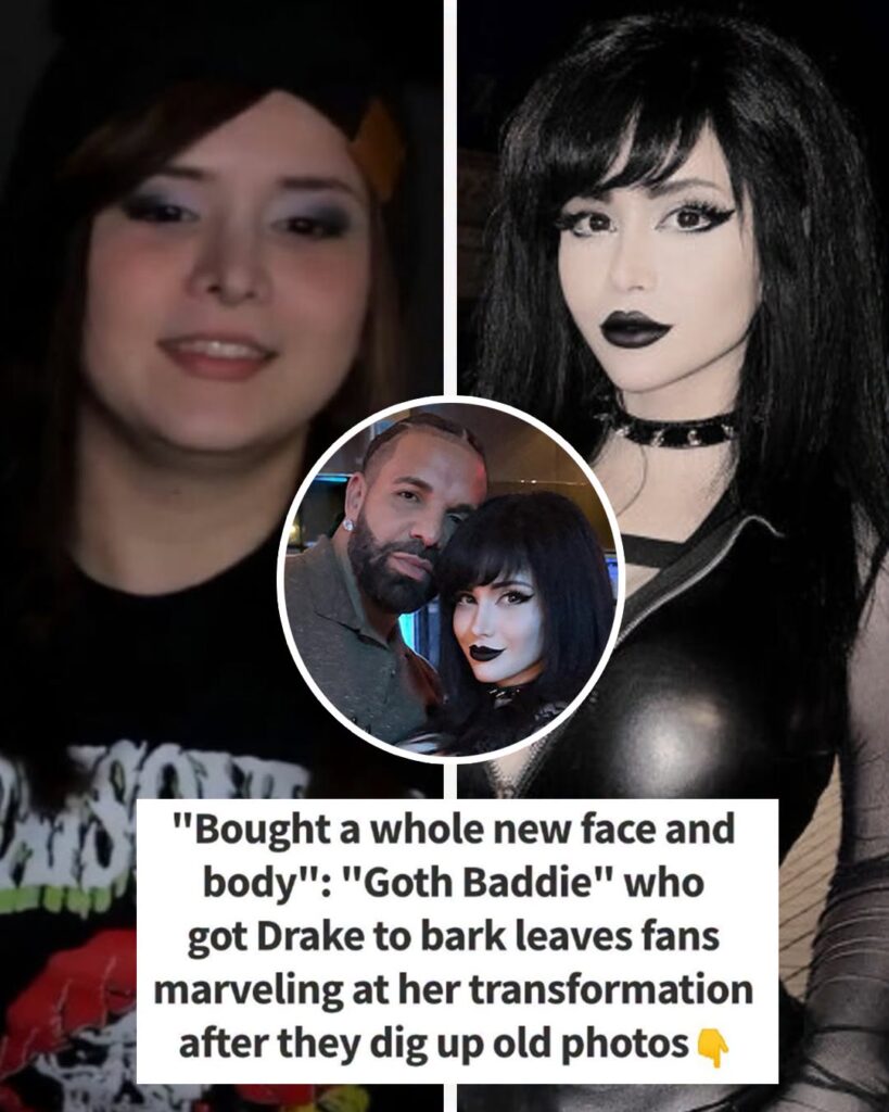 Fans dig up photos of Drake’s date before ‘goth baddie’ transforms and makes rapper bark