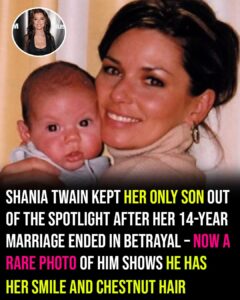 Shania Twain’s only son is now a musician and has inherited his mom’s striking features