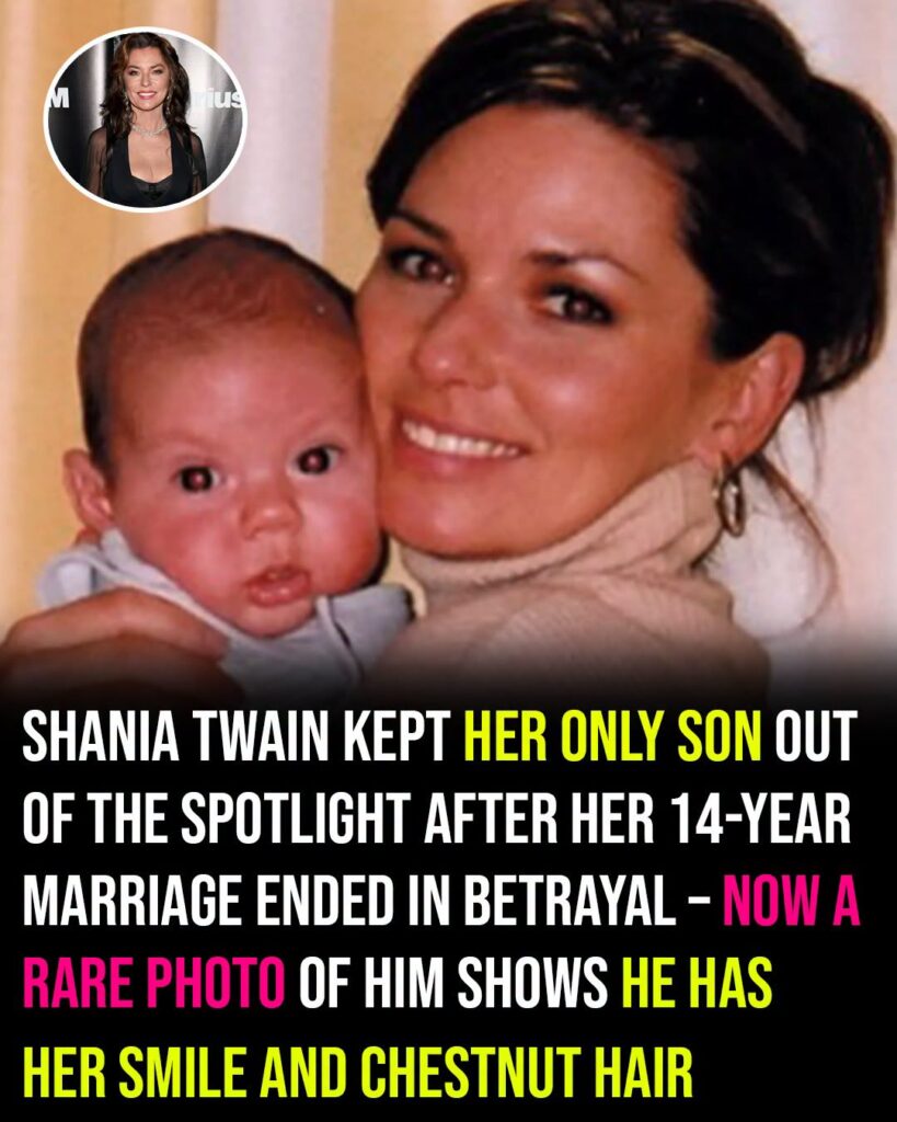 Shania Twain’s only son is now a musician and has inherited his mom’s striking features