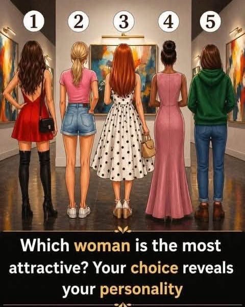 The woman you find most attractive could say something unexpected about your personality