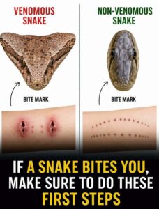 When bitten by a snake, you should do these things first