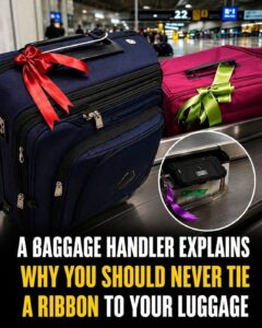 Why Baggage Handlers Say You Should Never Tie a Ribbon to Your Suitcase