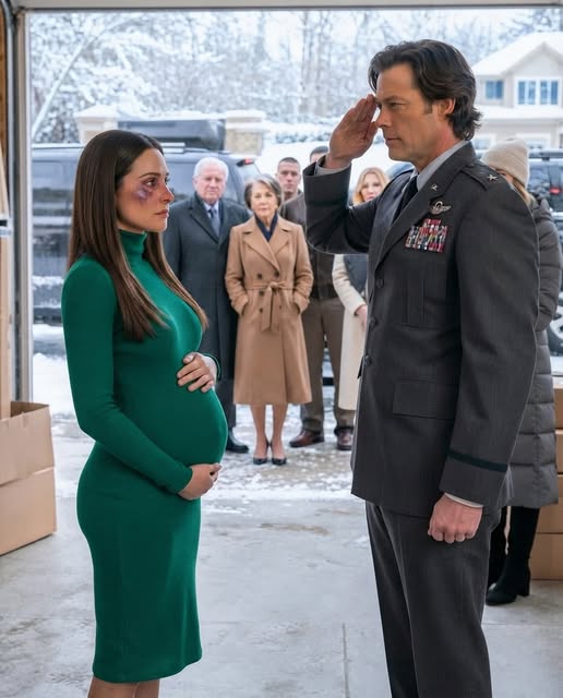 Just hours after my husband’s military funeral, my own family looked at my pregnant belly and decided I wasn’t worth giving a warm place to sleep. They ordered me into the freezing garage so my sister’s rich husband could take over my bedroom.