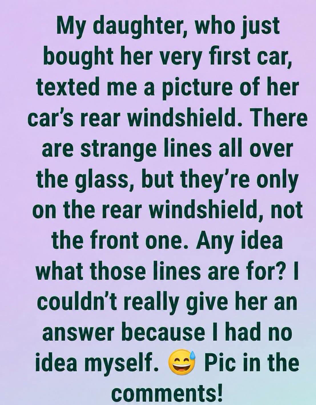 Ever Wondered What Those Lines On Your Rear Windshield Actually Do?