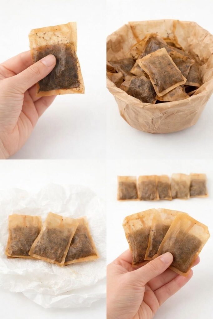 Don’t make the mistake of throwing away tea bags; used this way, they’re worth their weight in gold.