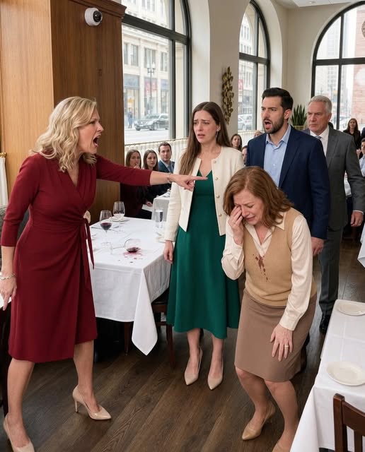 My mother-in-law angrily splashed wine over my mom in front of the entire restaurant and m0cked me as a “poor waitress.” What she didn’t know was that my father owned the place—