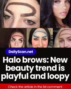 Halo brows: New beauty trend is playful and loopy