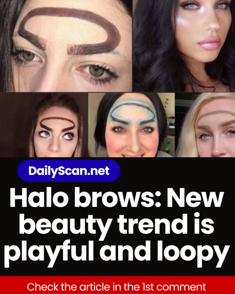 Halo brows: New beauty trend is playful and loopy