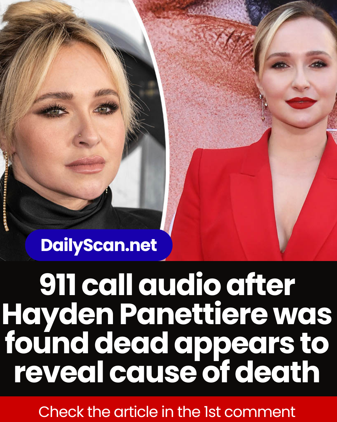 911 call audio after Hayden Panettiere was found dead appears to reveal cause of death