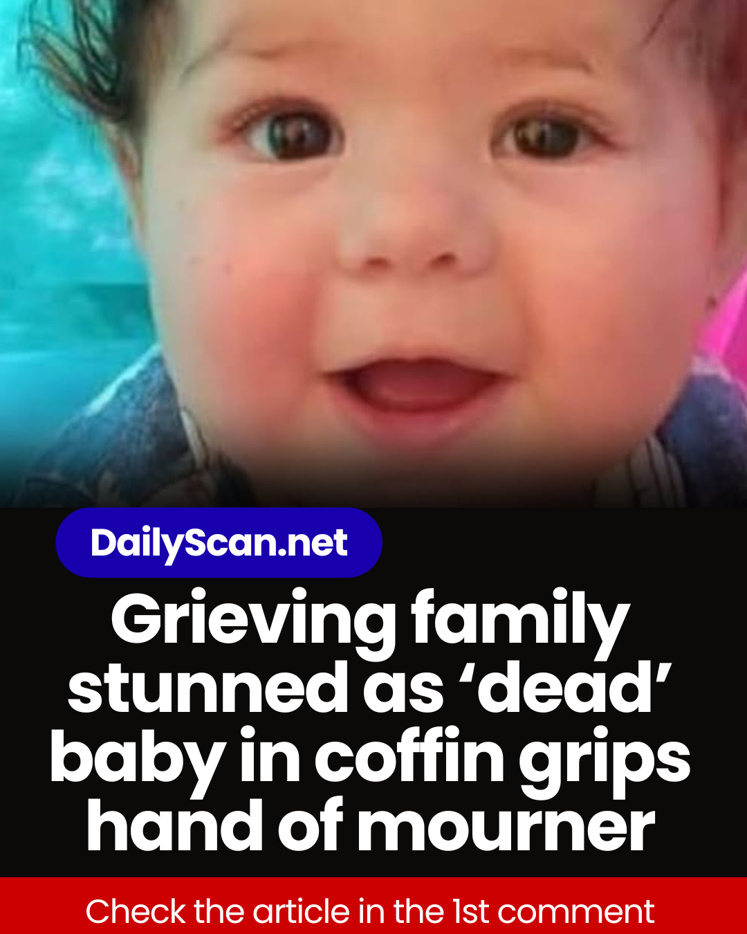 Grieving family stunned as ‘dead’ baby in coffin grips hand of mourner