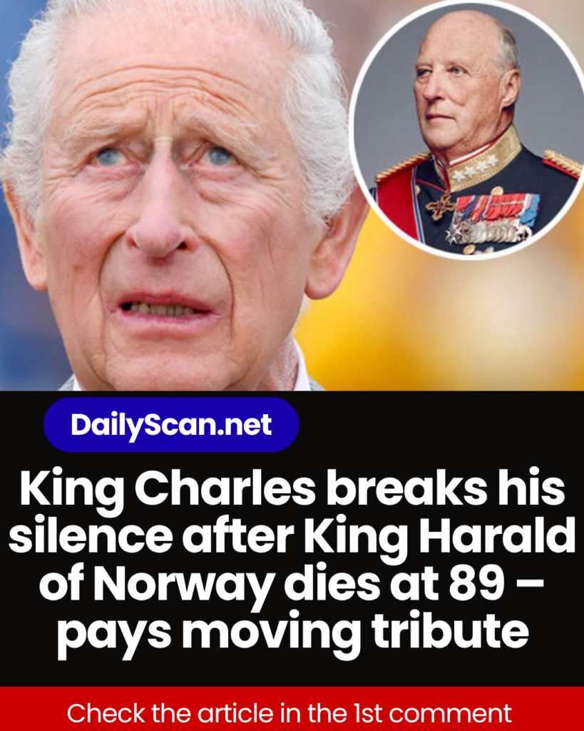 King Charles breaks his silence after King Harald of Norway dies at 89 – pays moving tribute