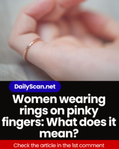 Women wearing rings on pinky fingers: What does it mean?