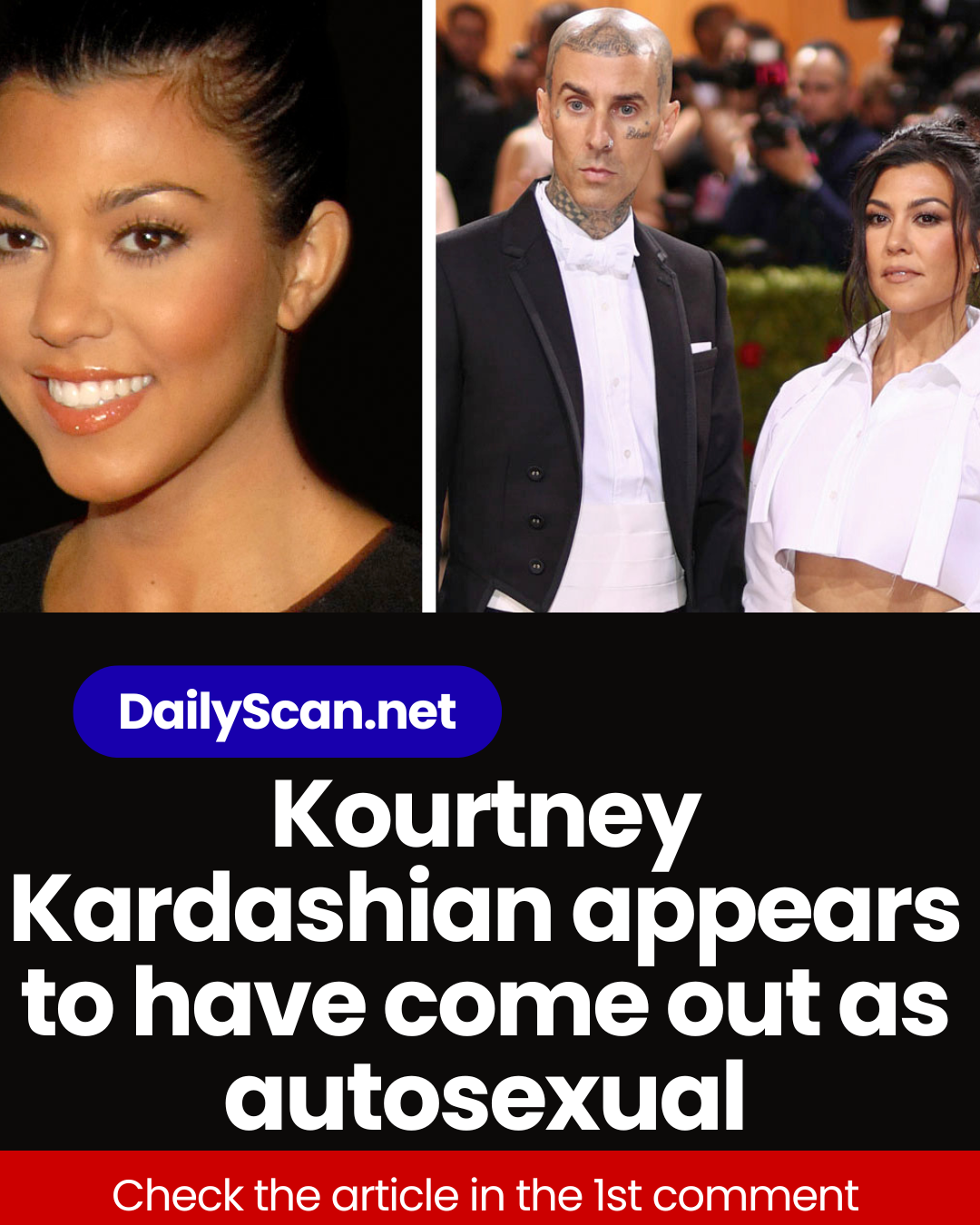 Kourtney Kardashian appears to have come out as autosexual