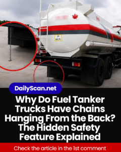 Why Do Fuel Tanker Trucks Have Chains Hanging From the Back? The Hidden Safety Feature Explained