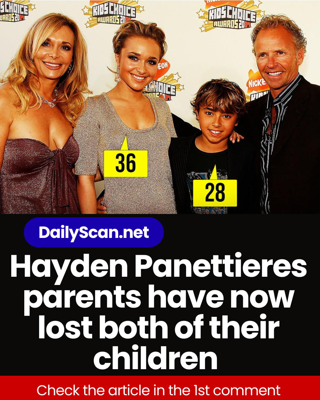 Hayden Panettieres parents have now lost both of their children