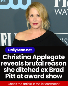 Christina Applegate reveals brutal reason she ditched ex Brad Pitt at award show