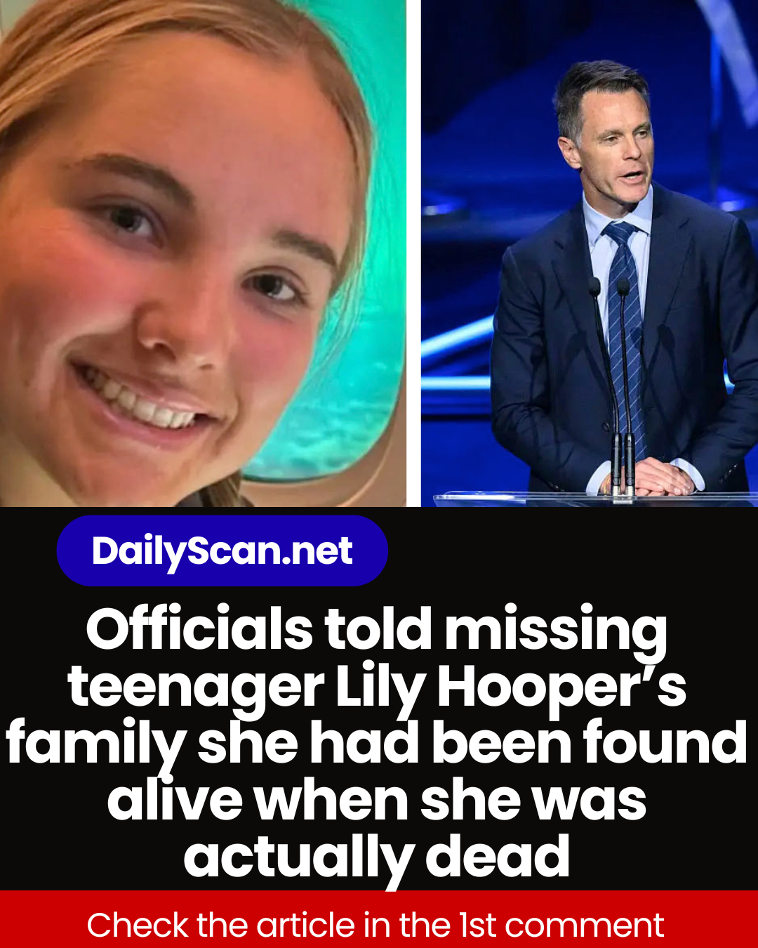 Officials told missing teenager Lily Hooper’s family she had been found alive when she was actually dead