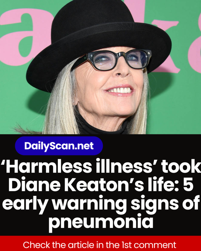 ‘Harmless illness’ took Diane Keaton’s life: 5 early warning signs of pneumonia