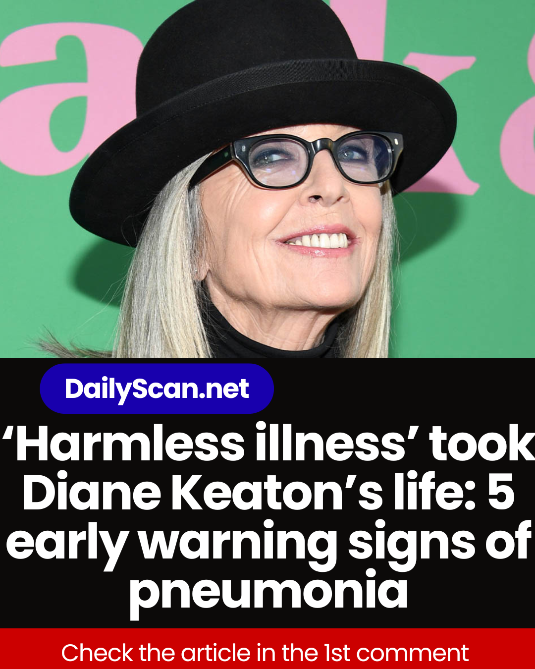 ‘Harmless illness’ took Diane Keaton’s life: 5 early warning signs of pneumonia