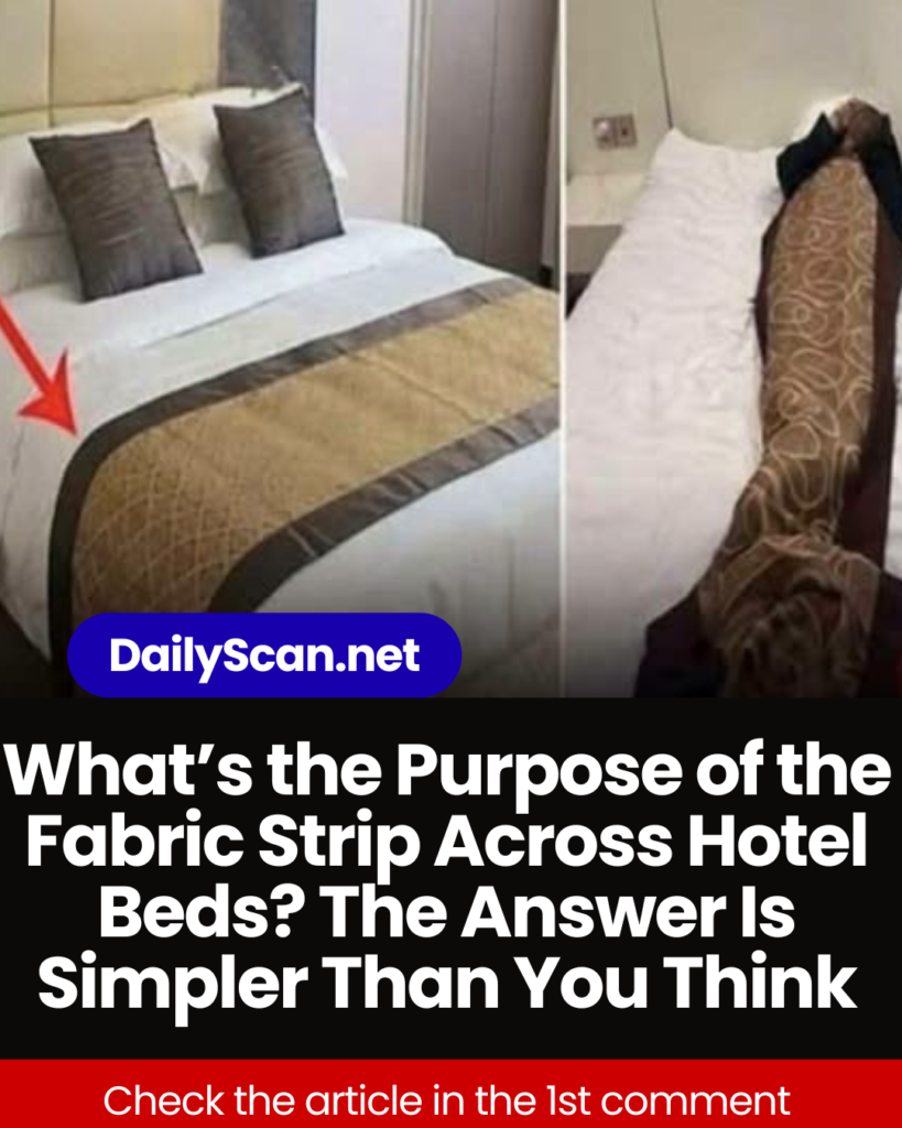What’s the Purpose of the Fabric Strip Across Hotel Beds? The Answer Is Simpler Than You Think