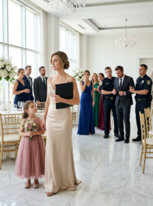 I Took My Daughter To Surprise My Husband At His Company Gala—But His Secretary Blocked Us And Whispered, “His Real Wife And Son Are Already Upstairs.” I Covered My Little Girl’s Ears, Made One Phone Call… And Within Hours, The 8-Year Empire He Built Began To Collapse