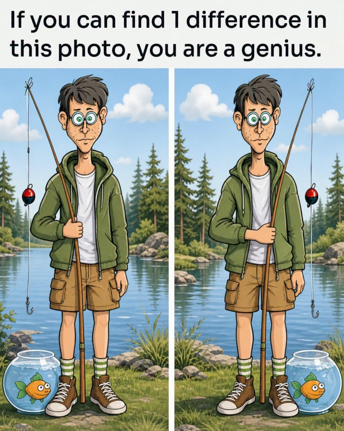 Find 1 Difference: The Funny Fisherman Challenge!
