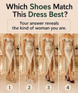 Which Shoes Would You Choose for This Dress? Discover What Your Choice Says About You