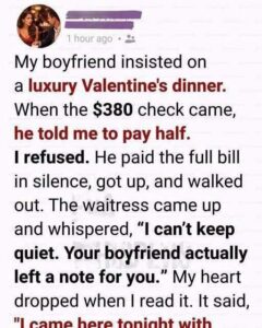 Cruel Valentine Dinner Test Reveals Why A Seven Year Romance Failed