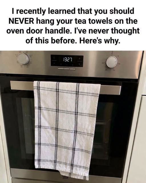 The Kitchen Habit Many People Overlook: Why Keeping a Towel on the Oven Door Matters